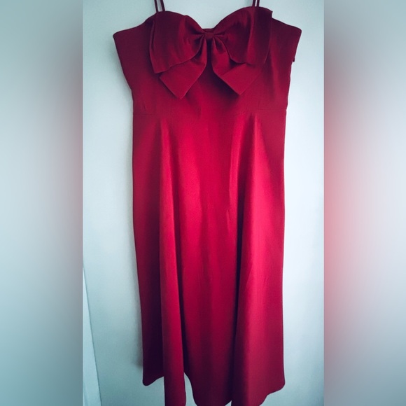A New Day Elegant Red Midi Dress. Size 14 - Picture 7 of 8